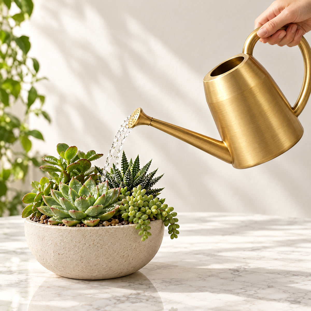 Brass Long Spout Watering Can