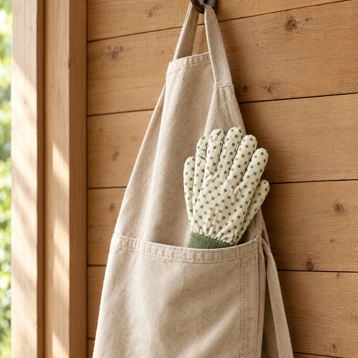 Polka Dot Gardening Gloves