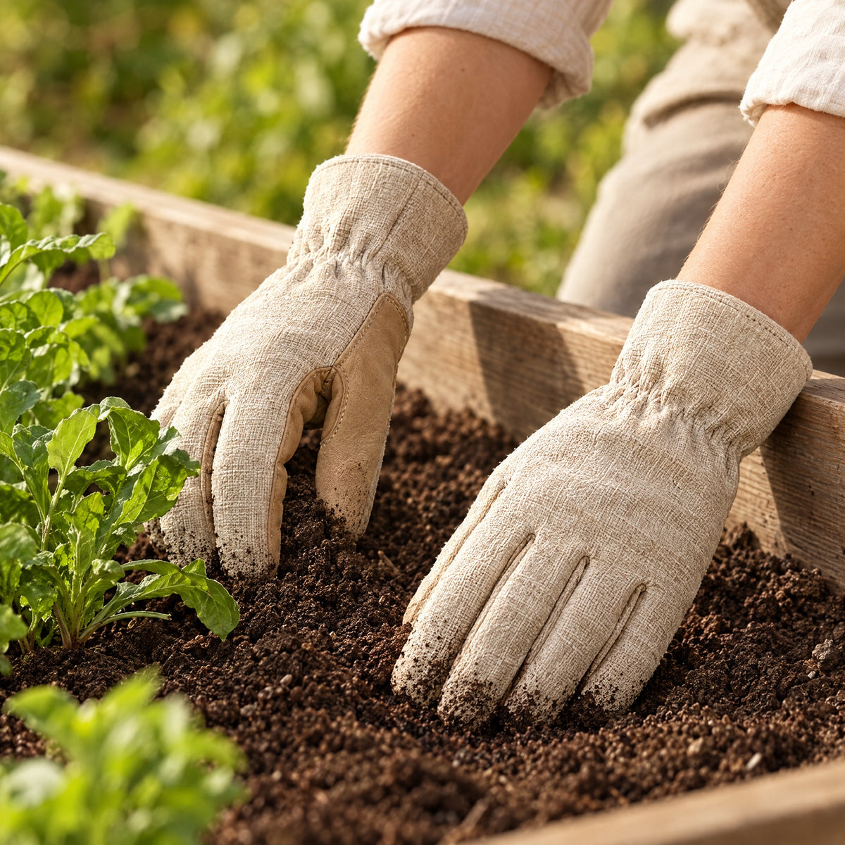Linen Gardening Gloves